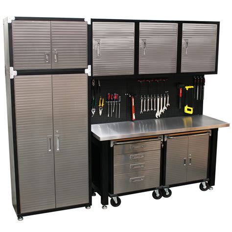 9 pcs big steel storage cabinet set|garage storage cabinet system.